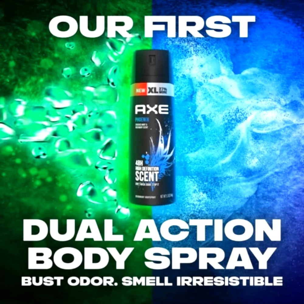 NEW Men's Grooming Bundle: Axe Deodorant/Body Spray & On The Go After Shave